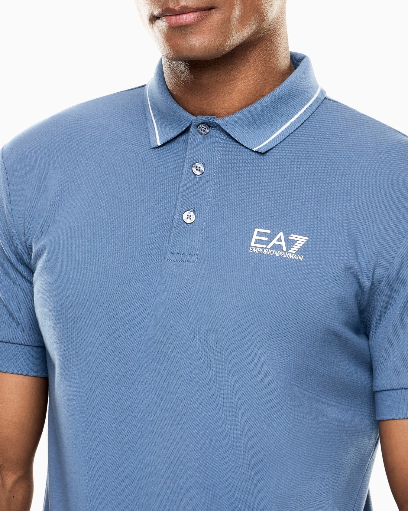 POLO EA7 AZZURRO
